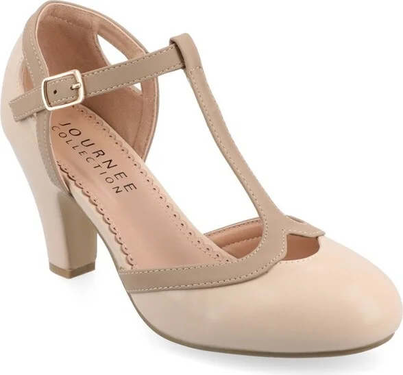 Journee Collection Narrow Width Women's Olina Pump Nude NW