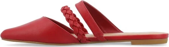 Journee Collection Narrow Width Women's Olivea Mule Red NW - Image 2