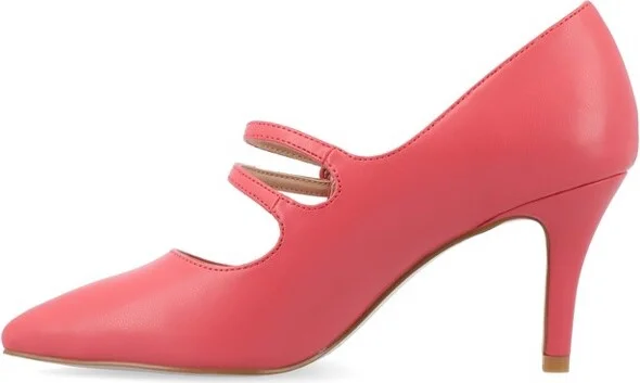 Journee Collection Narrow Width Women's Sidney Pump Coral NW - Image 2