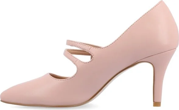 Journee Collection Narrow Width Women's Sidney Pump Coral NW - Image 6