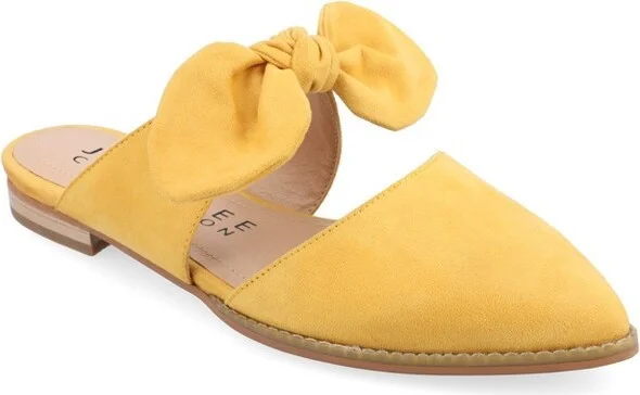Journee Collection Narrow Width Women's Telulah Mules Mustard NW