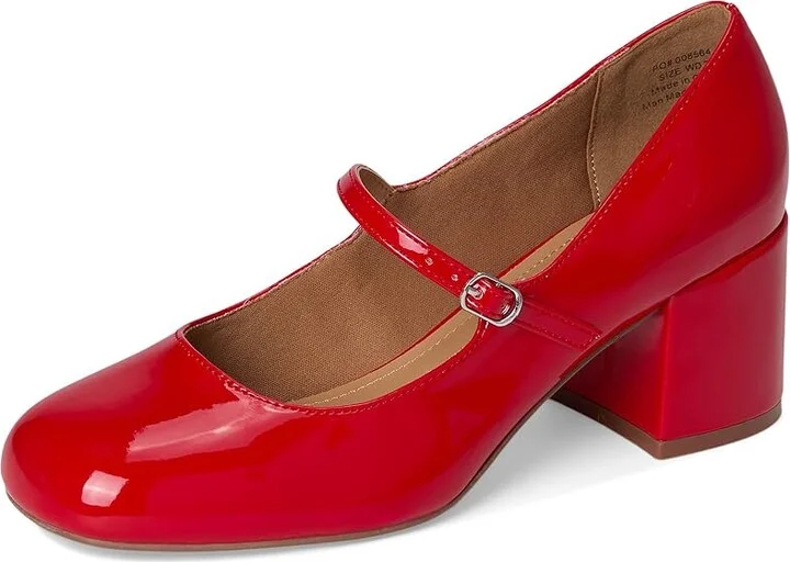 Journee Collection Okenna Women's Shoes Red : 12 W, Faux Leather - Image 5