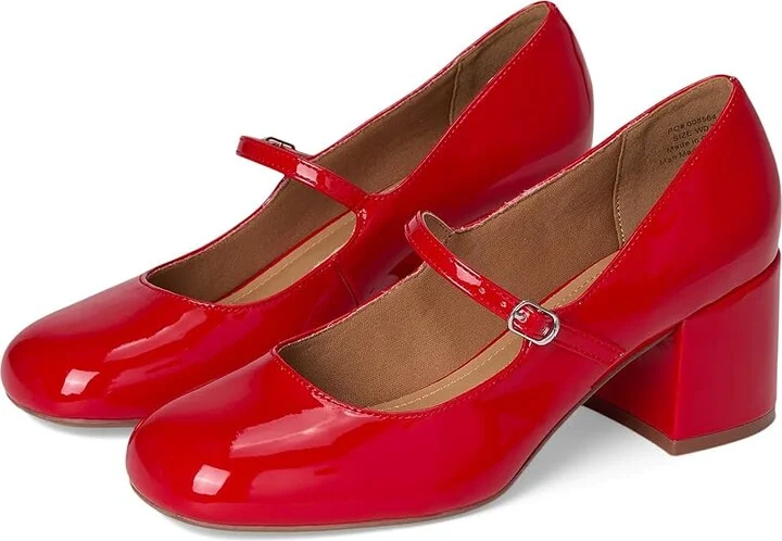 Journee Collection Okenna Women's Shoes Red : 12 W, Faux Leather
