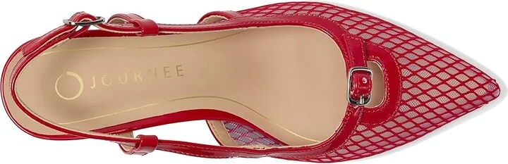 Journee Collection Padma Women's Shoes Mesh/Red : 9 M, Synthetic - Image 2