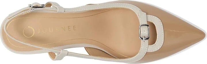 Journee Collection Padma Women's Shoes Patent/Nude : 8.5 M, Synthetic - Image 2