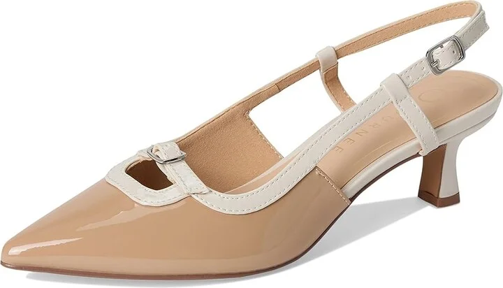Journee Collection Padma Women's Shoes Patent/Nude : 8.5 M, Synthetic - Image 5