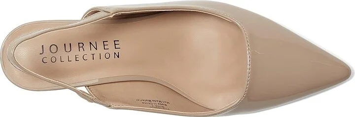 Journee Collection PAULINA High Women's Heels Patent/Taupe : 11 M, Synthetic - Image 2