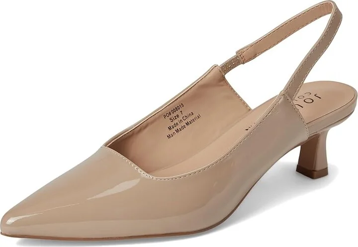 Journee Collection PAULINA High Women's Heels Patent/Taupe : 11 M, Synthetic - Image 5