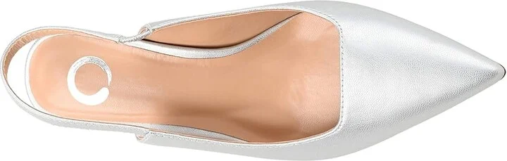 Journee Collection PAULINA High Women's Heels Silver : 8 M, Synthetic - Image 2