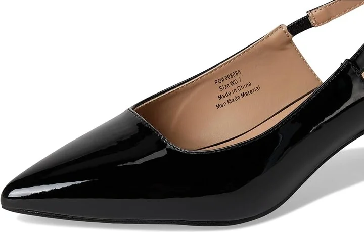 Journee Collection PAULINA Women's Shoes Patent/Black : 6.5 W, Faux Leather - Image 7