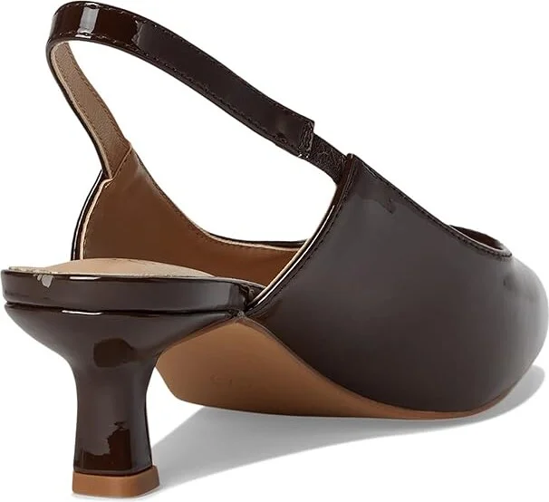 Journee Collection PAULINA Women's Shoes Patent/Brown : 6 W, Faux Leather - Image 4