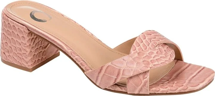 Journee Collection Perette Slide Women's Shoes Pink : 7 M, Synthetic