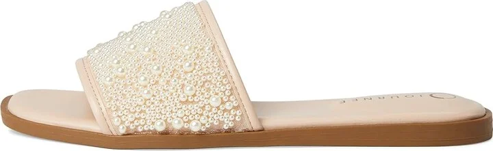 Journee Collection Precly Women's Sandals Blush : 10 M, Synthetic - Image 6