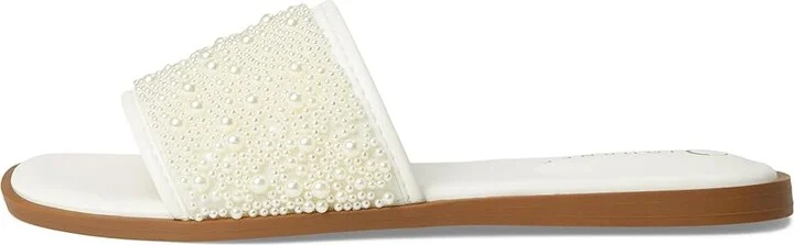 Journee Collection Precly Women's Sandals White : 6.5 M, Synthetic - Image 6