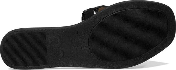 Journee Collection Primah Women's Sandals Patent/Black : 9.5 M, Leather - Image 3