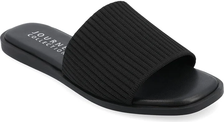 Journee Collection Prisilla Women's Sandals Black : 8 M