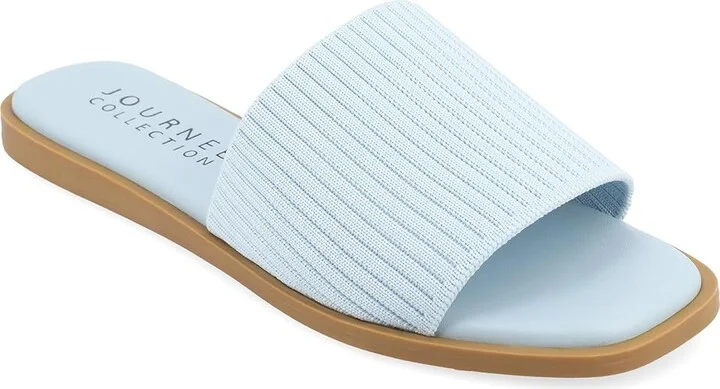 Journee Collection Prisilla Women's Sandals Blue : 8.5 M