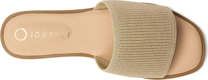Journee Collection Prisilla Women's Sandals Champagne : 10 M - Image 2