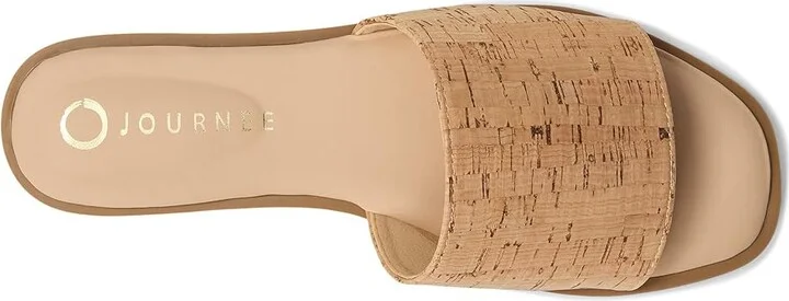 Journee Collection Prisilla Women's Sandals Cork : 7.5 M - Image 2