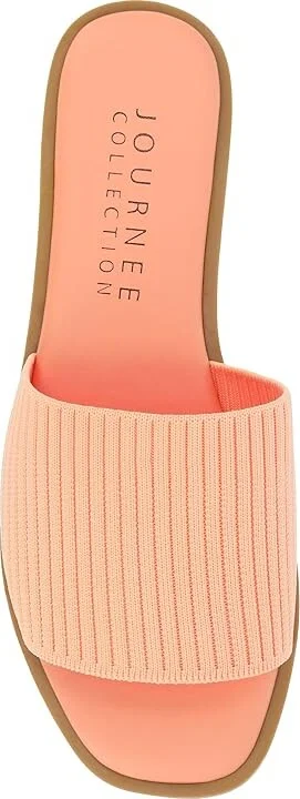 Journee Collection Prisilla Women's Sandals Peach : 6 M - Image 2