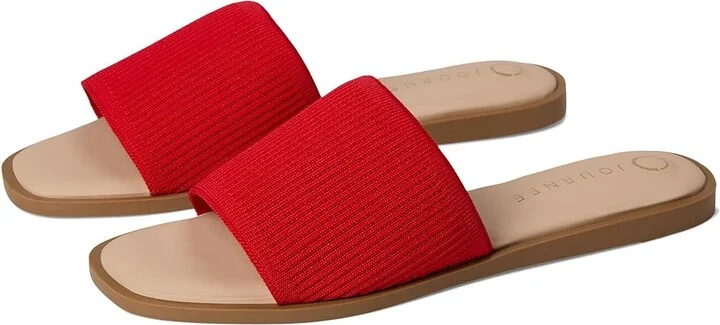 Journee Collection Prisilla Women's Sandals Red : 10 M