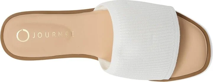 Journee Collection Prisilla Women's Sandals White : 12 W - Image 2
