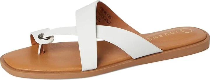 Journee Collection Prizzie Women's Sandals Bone : 11 M, Synthetic - Image 5