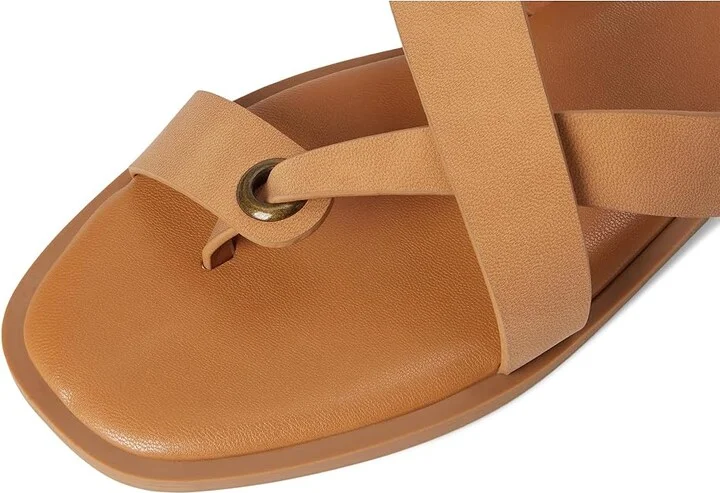Journee Collection Prizzie Women's Sandals Tan : 6.5 M, Synthetic - Image 7