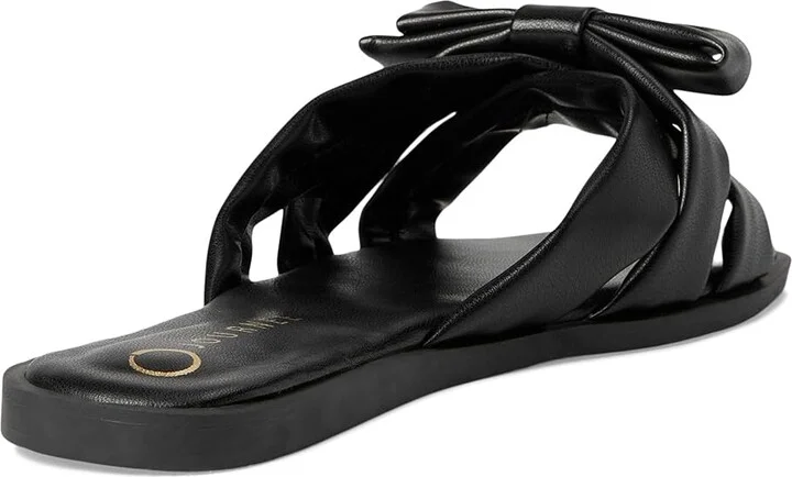 Journee Collection Prylin Women's Sandals Black : 6.5 M, Faux Leather - Image 4