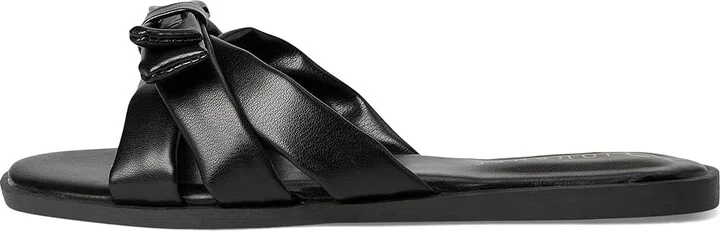 Journee Collection Prylin Women's Sandals Black : 6.5 M, Faux Leather - Image 6