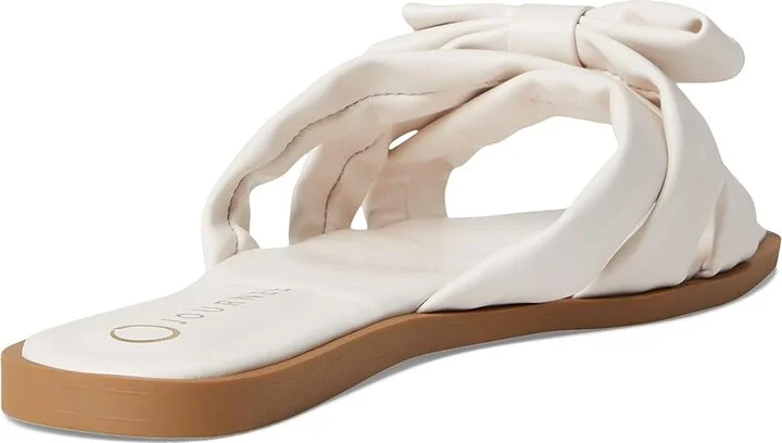 Journee Collection Prylin Women's Sandals Bone : 6.5 M, Faux Leather - Image 4