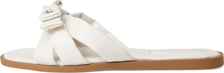 Journee Collection Prylin Women's Sandals Bone : 6.5 M, Faux Leather - Image 6