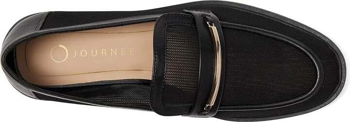 Journee Collection Rainey Women's Flat Shoes Mesh/Black : 11 M, Synthetic - Image 2