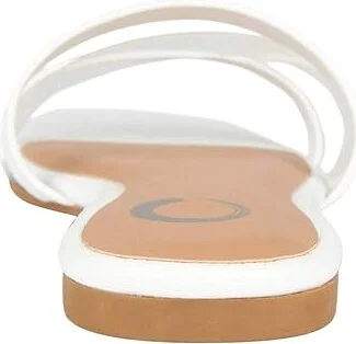 Journee Collection Ramira Slide Women's Shoes White : 7.5 M, Synthetic - Image 4