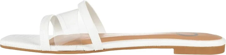 Journee Collection Ramira Slide Women's Shoes White : 7.5 M, Synthetic - Image 6