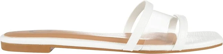 Journee Collection Ramira Slide Women's Shoes White : 7.5 M, Synthetic - Image 7