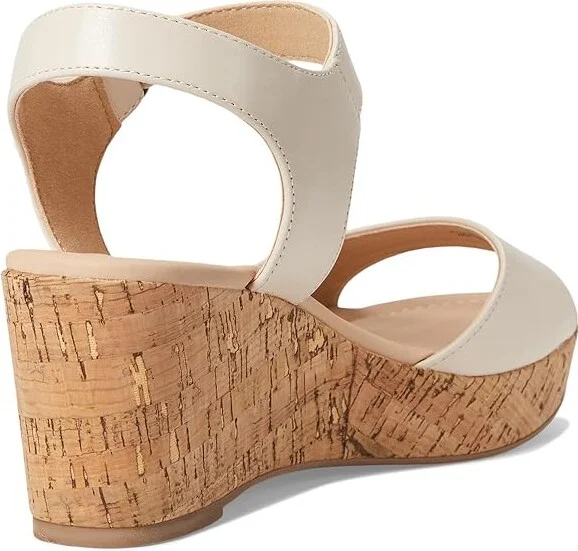 Journee Collection Ranae Women's Wedge Shoes Bone : 8 M, Faux Leather - Image 4