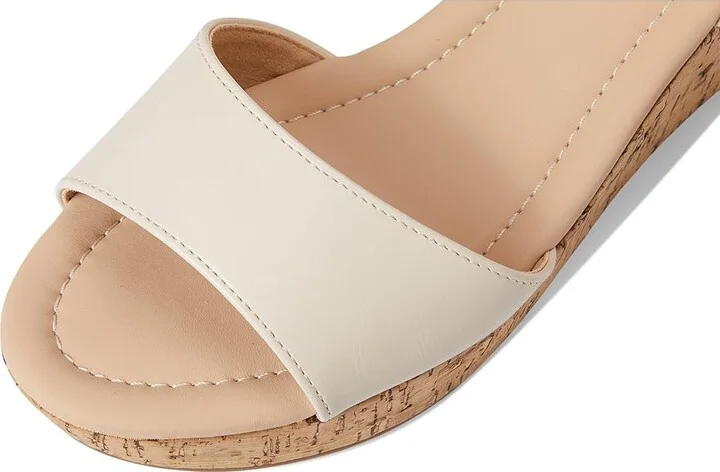 Journee Collection Ranae Women's Wedge Shoes Bone : 8 M, Faux Leather - Image 7