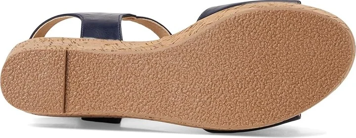 Journee Collection Ranae Women's Wedge Shoes Navy : 9.5 M, Faux Leather - Image 3