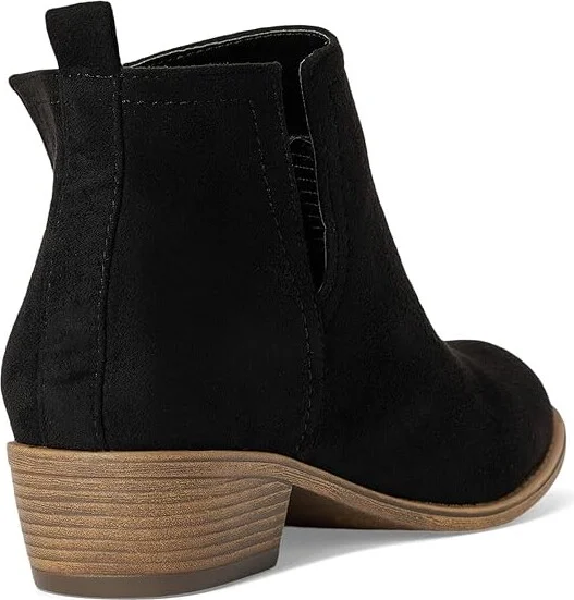 Journee Collection Rimi Bootie Women's Shoes Black : 8 W, Leather - Image 4