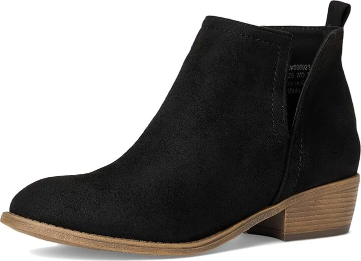 Journee Collection Rimi Bootie Women's Shoes Black : 8 W, Leather - Image 5