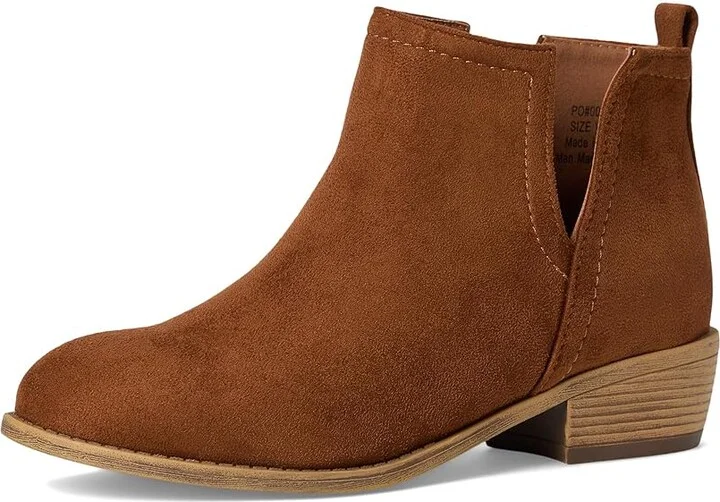 Journee Collection Rimi Bootie Women's Shoes Camel : 11 W, Leather - Image 5