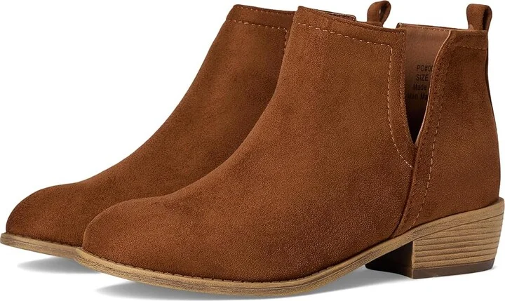 Journee Collection Rimi Bootie Women's Shoes Camel : 11 W, Leather