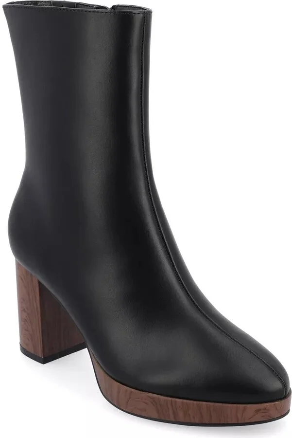 Journee Collection Romer Platform Bootie