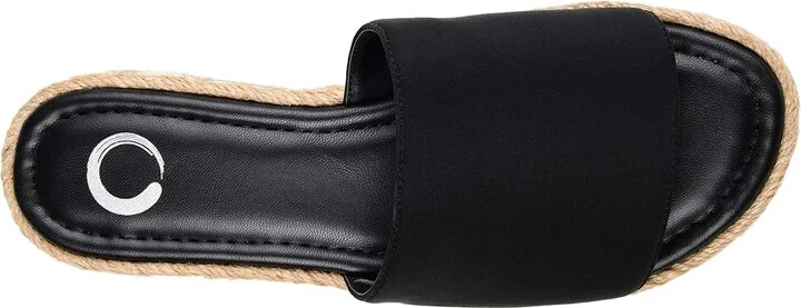 Journee Collection Rosey Women's Shoes Black : 9.5 W, Textile - Image 2