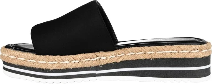 Journee Collection Rosey Women's Shoes Black : 9.5 W, Textile - Image 6