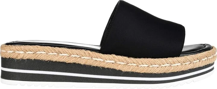 Journee Collection Rosey Women's Shoes Black : 9.5 W, Textile - Image 7