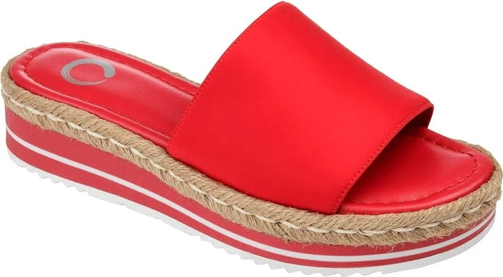 Journee Collection Rosey Women's Shoes Red : 11 W, Textile