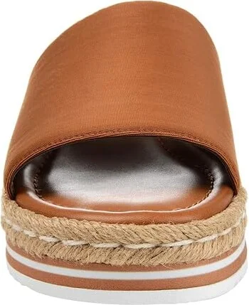 Journee Collection Rosey Women's Shoes Tan : 7.5 W, Textile - Image 5