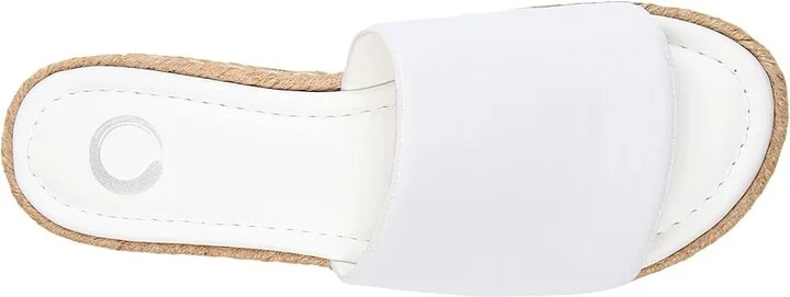 Journee Collection Rosey Women's Shoes White : 8.5 W, Textile - Image 2